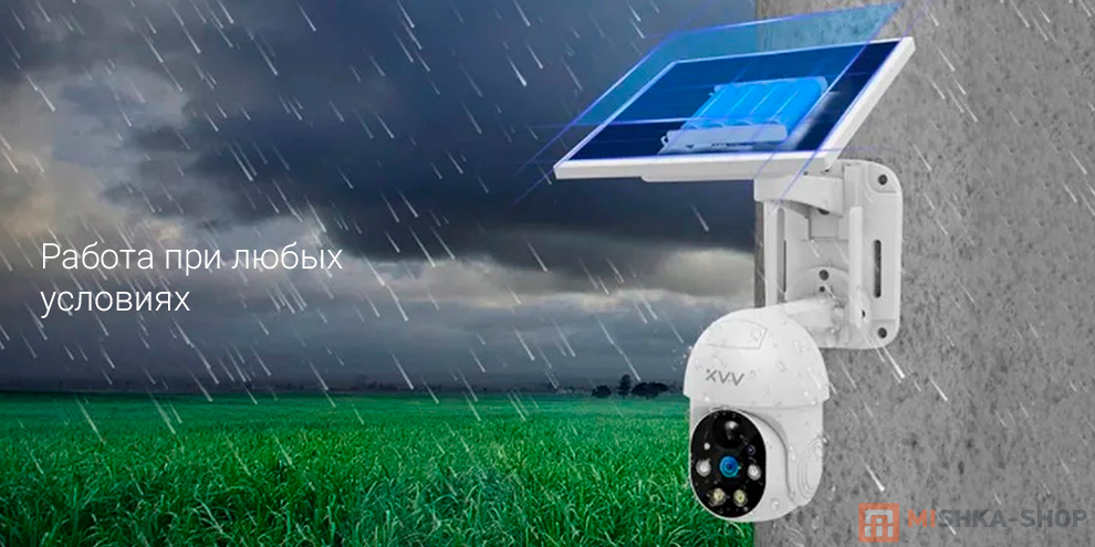 IP-камера Xiaovv Solar Powered Outdoor PTZ 4G Camera P6 (XVV-1120S-P6-4G)