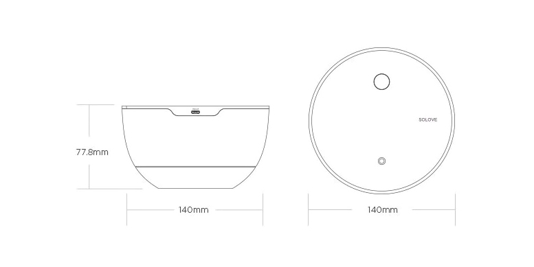 Увлажнитель воздуха Xiaomi SOLOVE Dekstop Humidifier H1